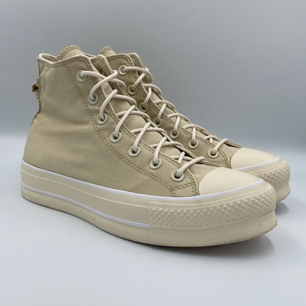 Converse Chuck Taylor All Star Lift Platform High Top Women's 9 Oat Milk A06092C